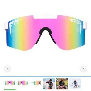 Miami nights polarized sunglasses. New!! Reflective colour. Padded nose.